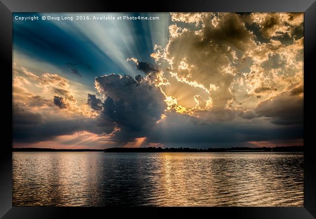 Burst of CLouds Framed Print by Doug Long