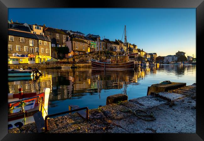 Seascan, Mevagissey Cornwall Framed Print by Michael Brookes