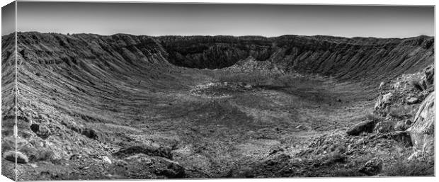 Meteor Crater, Arizona Canvas Print by Gareth Burge Photography