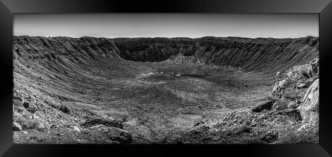 Meteor Crater, Arizona Framed Print by Gareth Burge Photography