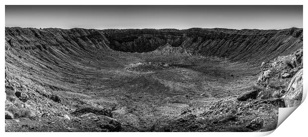 Meteor Crater, Arizona Print by Gareth Burge Photography