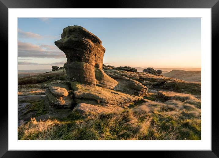 Pym Chair - Peak District Photography Framed Mounted Print by James Grant