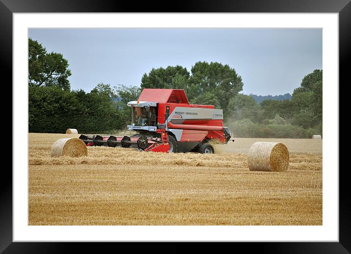Bringing in the Harvest Framed Mounted Print by graham young