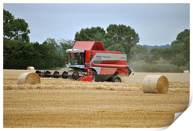 Bringing in the Harvest Print by graham young