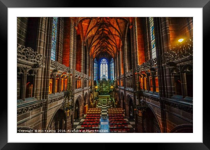 Liverpool Anglican Cathedral Framed Mounted Print by Ben Keating