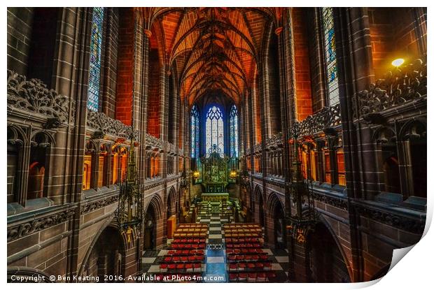 Liverpool Anglican Cathedral Print by Ben Keating