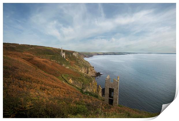 Trewavas head Cornwall  Print by Eddie John