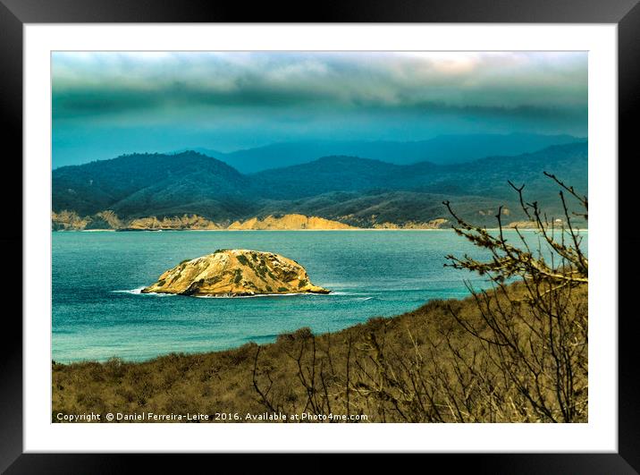 Mountains and Sea at Machalilla National Park Ecuador Framed Mounted Print by Daniel Ferreira-Leite