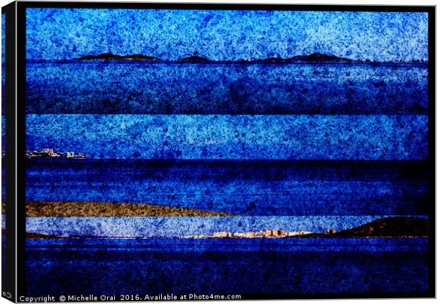 The ocean Canvas Print by Michelle Orai