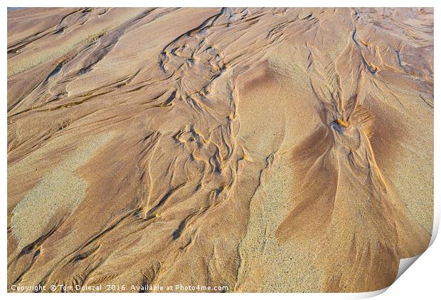 Sand patterns Print by Tom Dolezal