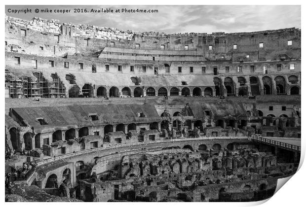 inside the Coliseum Print by mike cooper