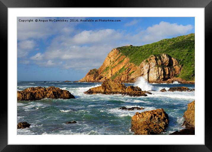 The Heads at Knysna South Africa Framed Mounted Print by Angus McComiskey