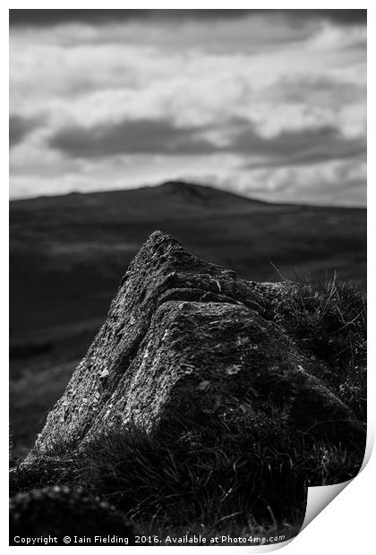 Moorland Stone Print by Iain Fielding