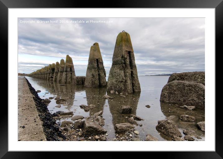 Cramond in Colour Framed Mounted Print by bryan hynd