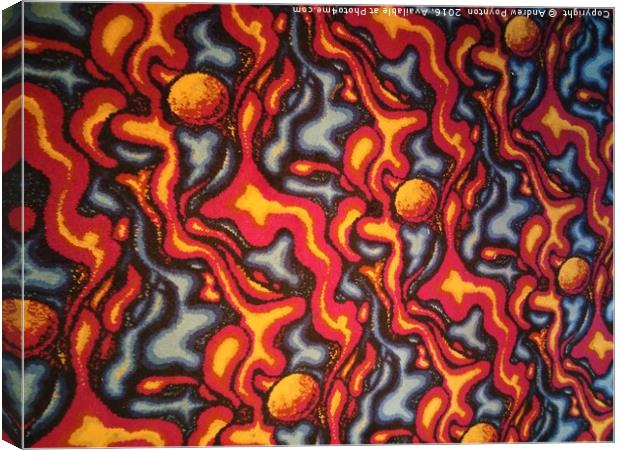 Crazy lava Canvas Print by Andrew Poynton