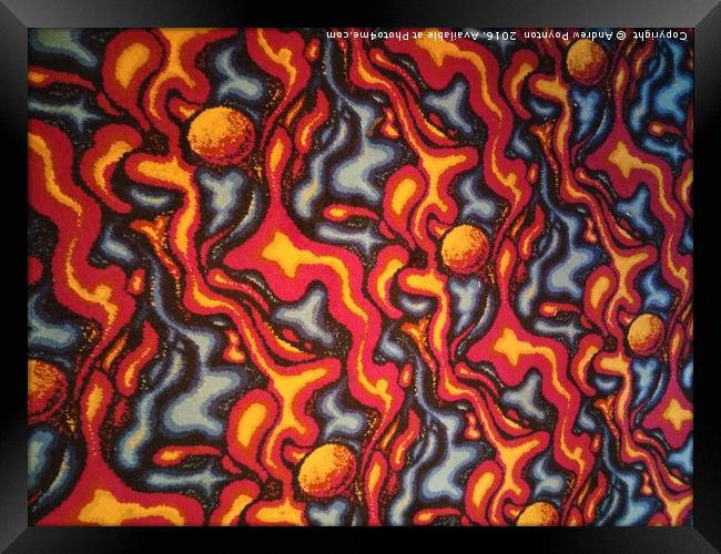 Crazy lava Framed Print by Andrew Poynton