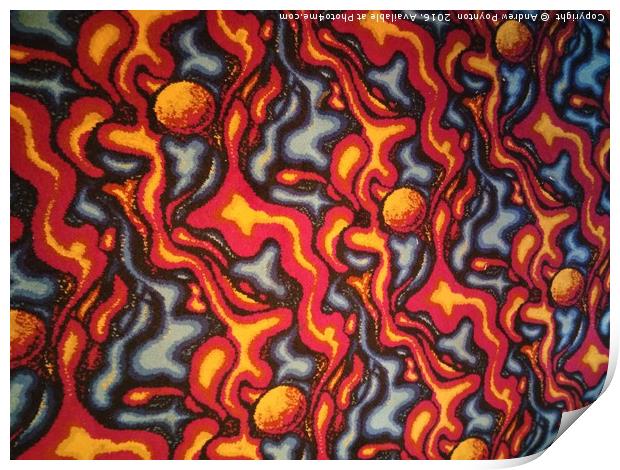 Crazy lava Print by Andrew Poynton