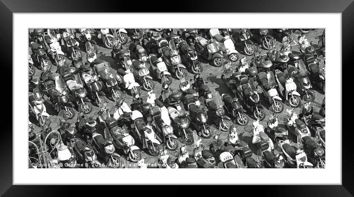 Bike park Framed Mounted Print by Graeme B