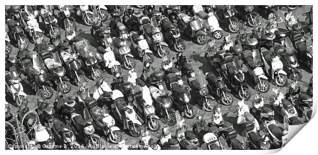 Bike park Print by Graeme B