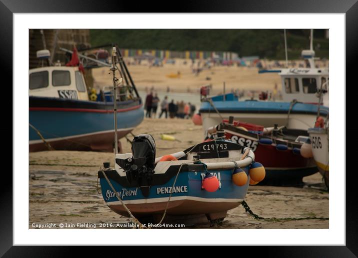 Fishing Boats Framed Mounted Print by Iain Fielding