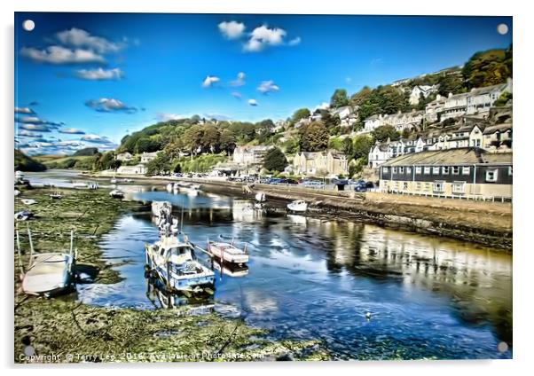 Looe, Cornwall Acrylic by Terry Lee