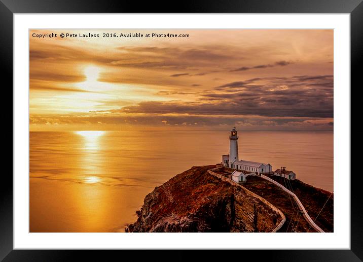  South Stack Anglesey Framed Mounted Print by Pete Lawless