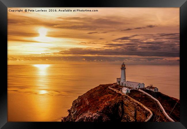  South Stack Anglesey Framed Print by Pete Lawless