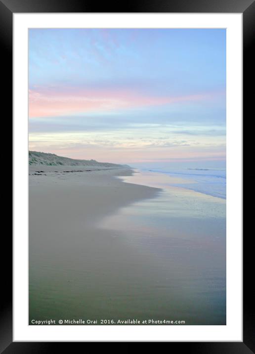 Pastel Sky Framed Mounted Print by Michelle Orai