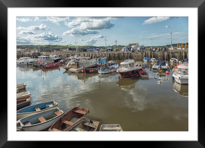 West Bay, Harbour,Dorset, UK Framed Mounted Print by Pauline Tims