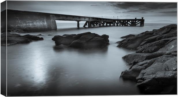 Portencross Pier Canvas Print by Gareth Burge Photography