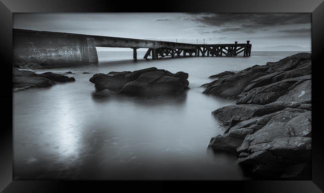 Portencross Pier Framed Print by Gareth Burge Photography