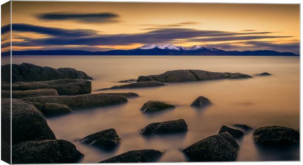 After The Sun, Portencross Canvas Print by Gareth Burge Photography