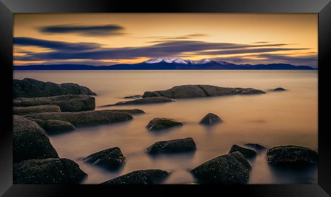 After The Sun, Portencross Framed Print by Gareth Burge Photography