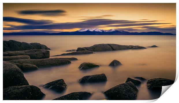 After The Sun, Portencross Print by Gareth Burge Photography