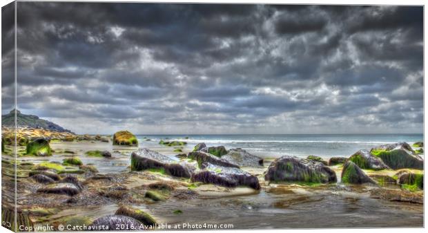 Porth Ysgo Canvas Print by Catchavista 