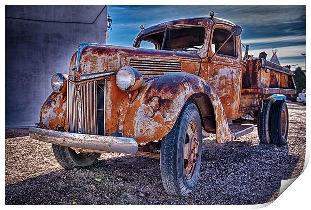 Rusted Classic 4 Print by Gareth Burge Photography