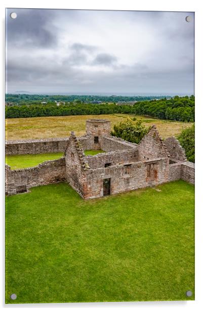 Craigmillar Castle Chapel Ruins Acrylic by Antony McAulay