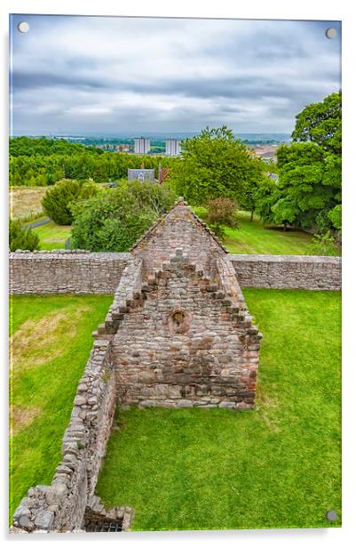 Craigmillar Castle Church Ruins Acrylic by Antony McAulay
