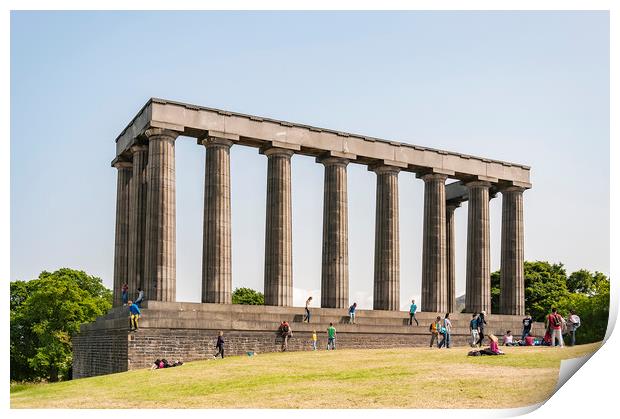 Edinburgh National Monument Print by Antony McAulay