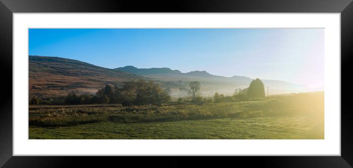 Misty Sunrise Framed Mounted Print by Owen Gee