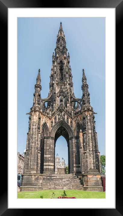 Edinburgh Scott Monument Framed Mounted Print by Antony McAulay