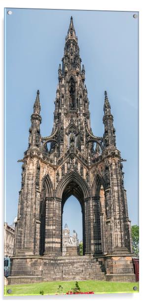 Edinburgh Scott Monument Acrylic by Antony McAulay