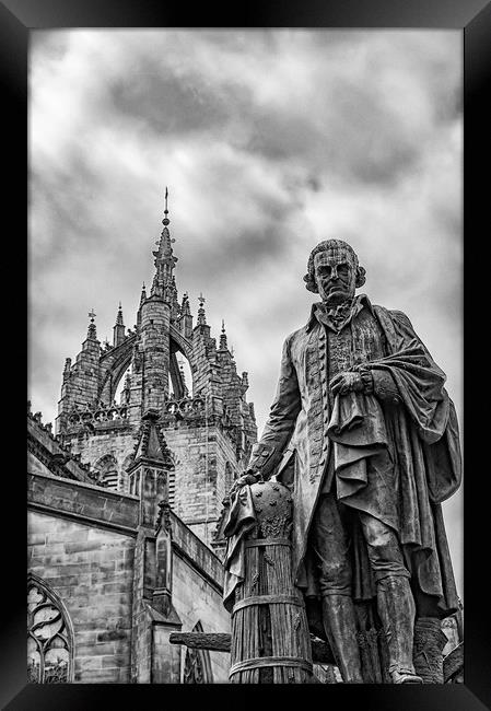Edinburgh Statue of Adam Smith Framed Print by Antony McAulay