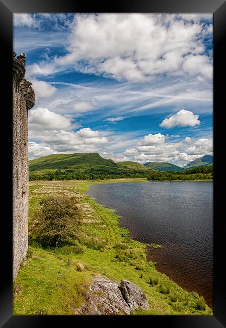 Kilchurn Castle Loch View Framed Print by Antony McAulay