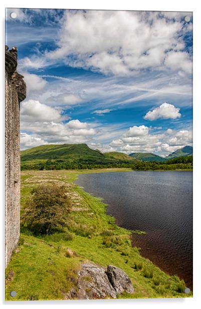 Kilchurn Castle Loch View Acrylic by Antony McAulay