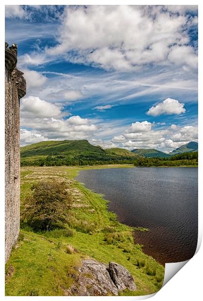 Kilchurn Castle Loch View Print by Antony McAulay