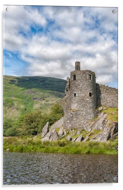 Kilchurn Castle Turret Acrylic by Antony McAulay