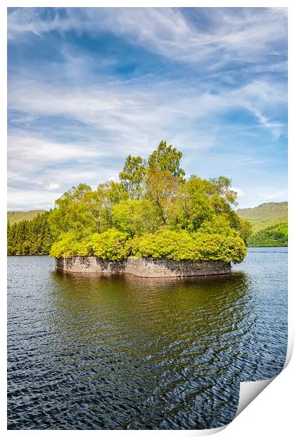 Loch Katrine Factors Isle Print by Antony McAulay