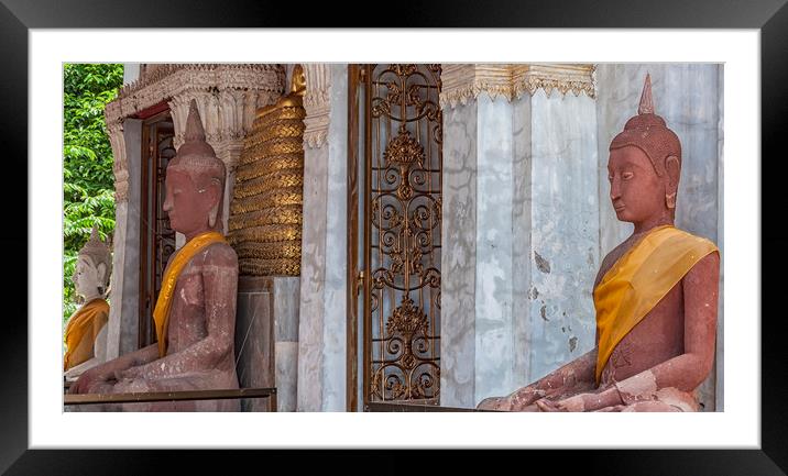 Phetchaburi Temple Entrance Framed Mounted Print by Antony McAulay