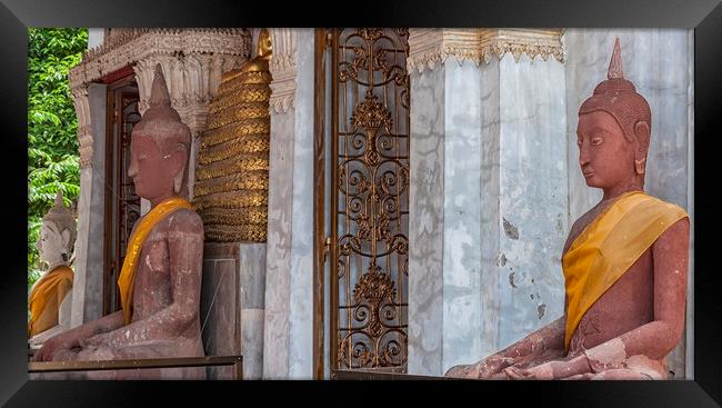 Phetchaburi Temple Entrance Framed Print by Antony McAulay